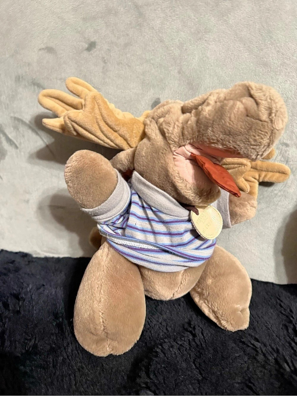 VTG 1982 Ganz Wrinkles Moose Puppet Moogy 18” Plush
